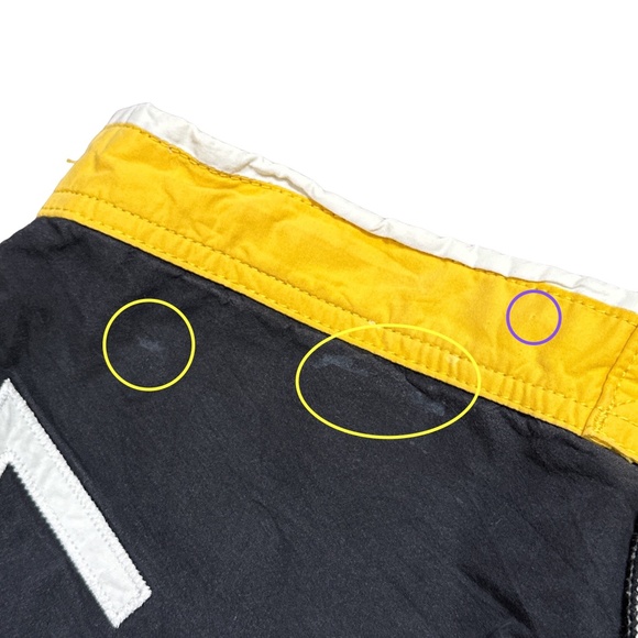 Polo Ralph Lauren Spain PRL Cup Offshore Team Black Yellow Board Shorts Mens XL - Picture 3 of 14